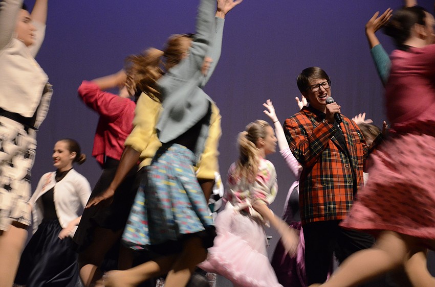 Ty Dearing sings during a musical theater selection from Hairspray.
