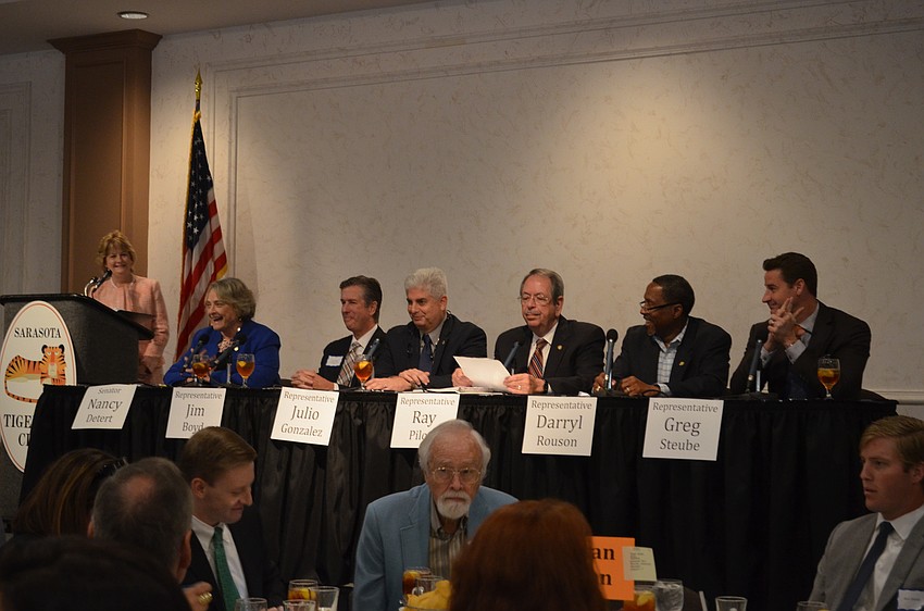 The Legislative panel included Sen. Nancy Detert, Rep. Jim Boyd, Rep. Julio Gonzalez, Rep. Ray Pilon, Rep. Darryl Rouson, Rep. Greg Steube