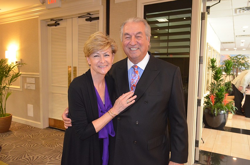 Republican Club President Joe McElmeel, right, and wife, Nancy