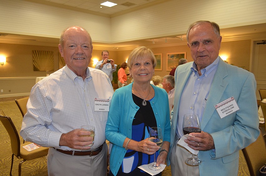 Gailyn and Linda Larsen with Wolf Strehlow