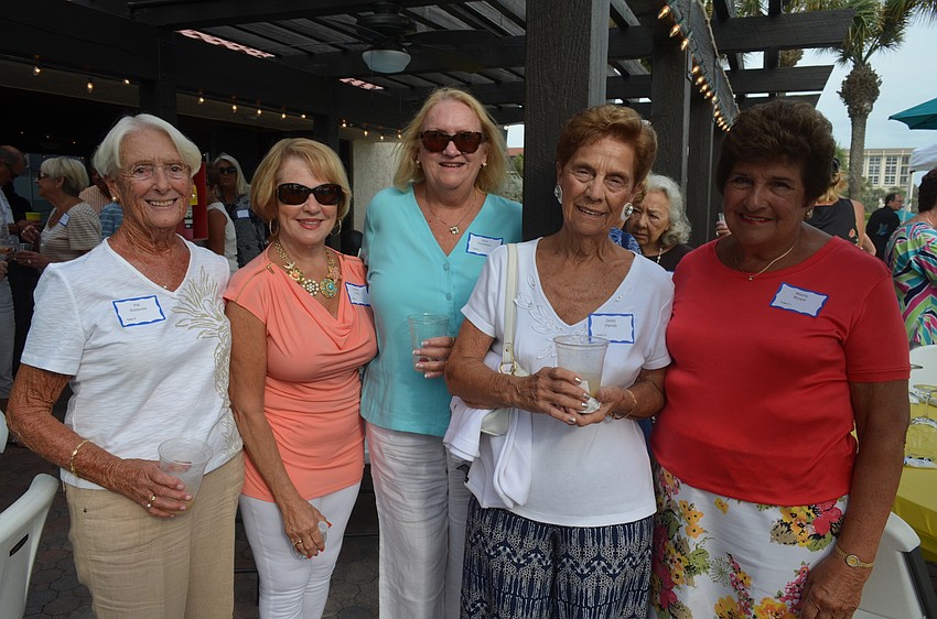 Pat Helmuth, Gloria Long, Sue Pariseau, Dotti Pirolli and Marie Wyatt
