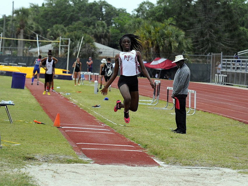 Riverview's Toni Knight finished second in the triple jump with a mark of 36 feet, two inches.