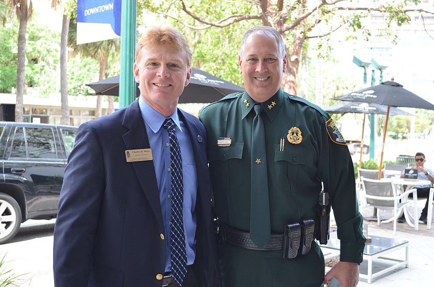 Sarasota County Commissioner Charles Hines and Sheriff Tom Knight