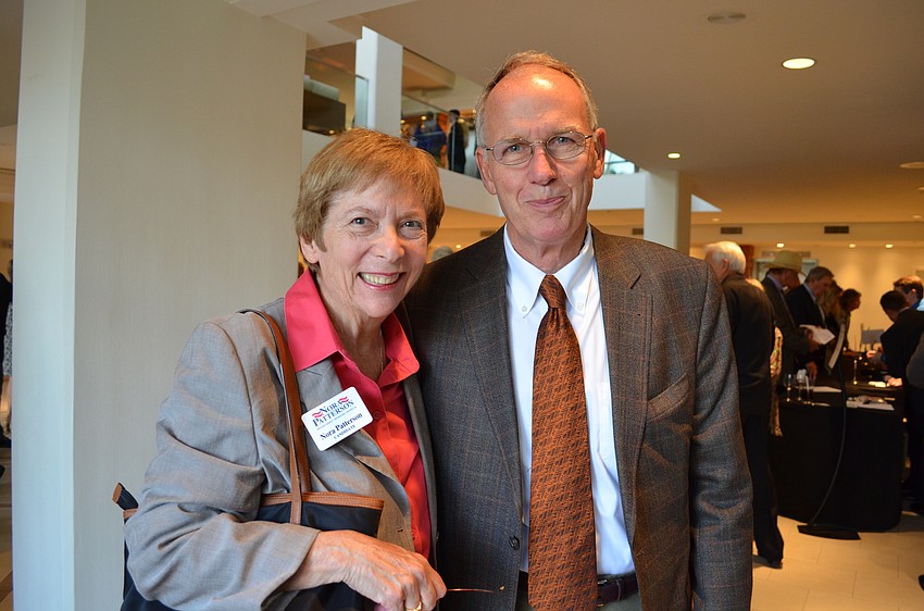 Former Sarasota County Commissioner Nora Patterson and husband John
