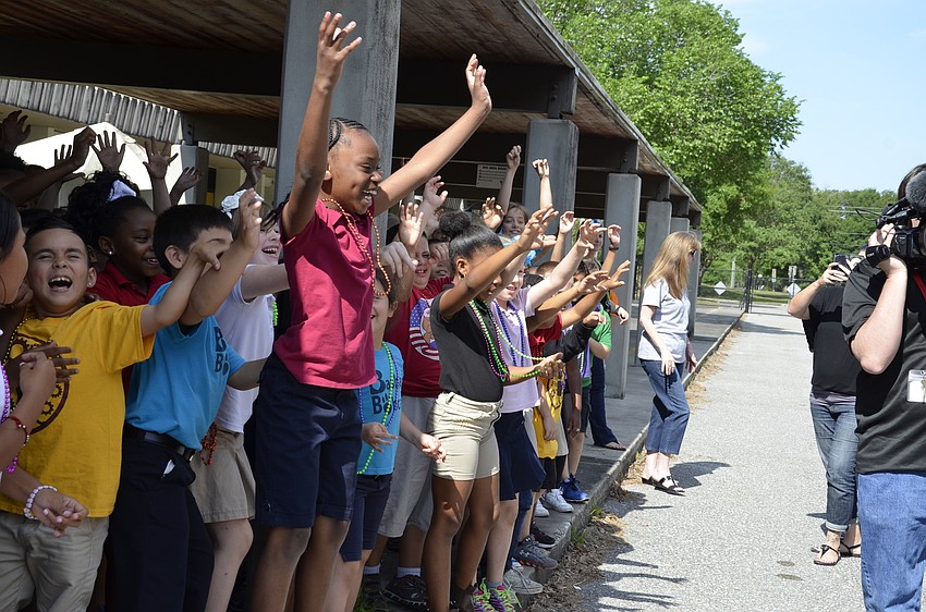 Knayari Cosby hopes for another necklace.