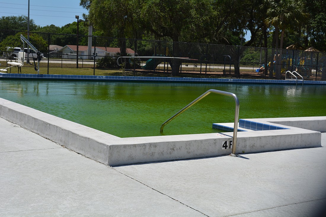 The 25-meter, 172,000-gallon John Marble pool requires heating, lighting and starting blocks to make it a year-round pool. Manatee County officials say it would relieve the pool at G.T. Bray park.