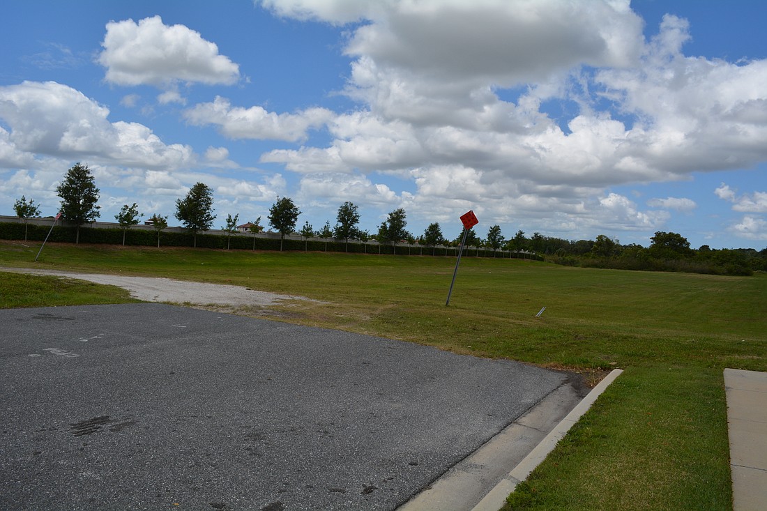 Looking west from Lakewood Ranch Boulevard, just north of Rosedale, you can see where the future 44th Avenue East will reach across Interstate 75.