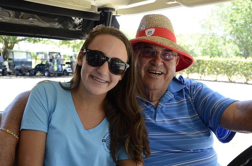Sierra Camuto, a Braden River alumna, and her grandfather Nelson Pino of Apollo Beach