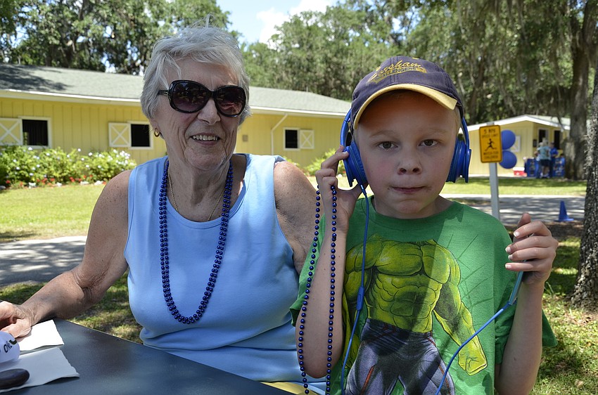 Gabriel Doney of Lakewood Ranch with his grandma, Jean Doney, who is visiting from Pennsylvania