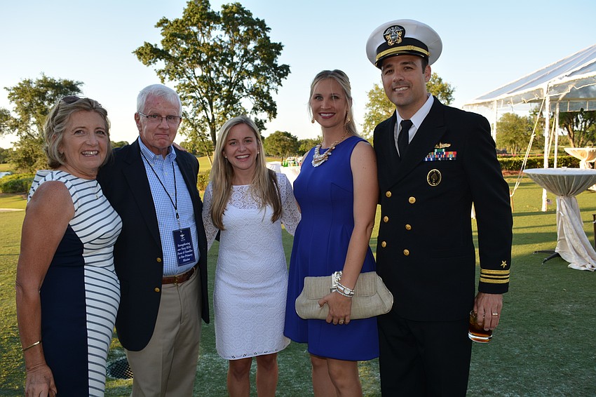 Mary and Tom Murrin, Whitney Colbert, Melissa Hembree and Lt. Cmdr. Joe Hembree