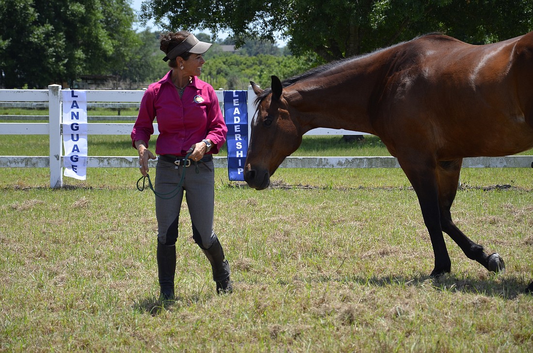 Your Observer Photo Karen Woodbury demonstrates Parelli Natural
