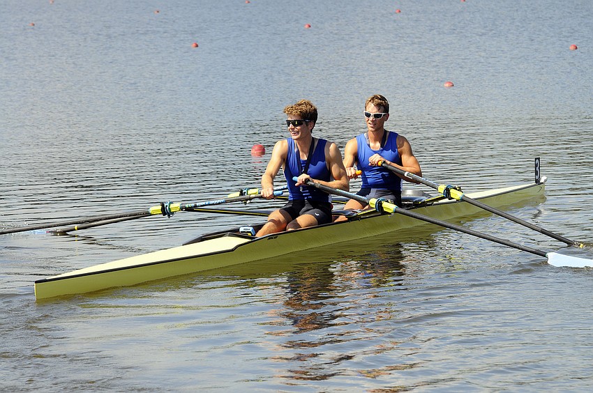 Andrew Campbell Jr. and Joshua Konieczny won the men's lightweight 2x.