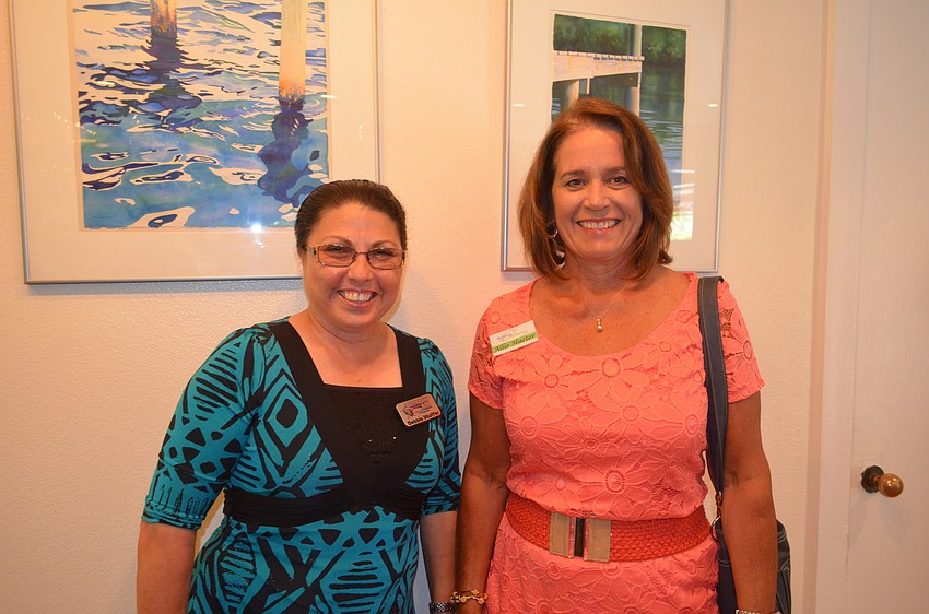 Debbie Shaffer, of Veteran Air, and Allie Heuter, of Building Connections LLC