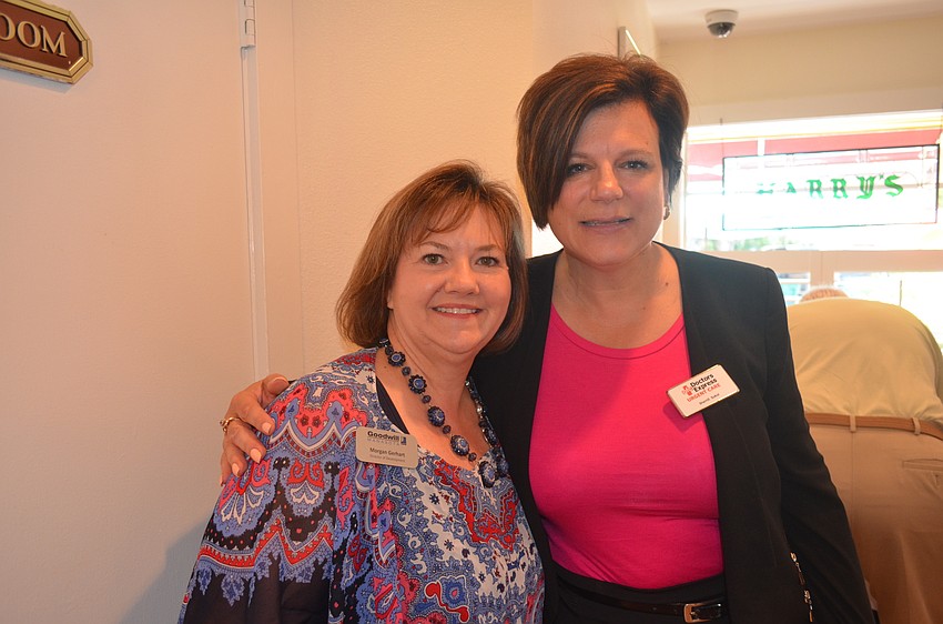 Morgan Gerhart, of Goodwill Manasota, and Sherrill Sokol, of AFC Doctors Express
