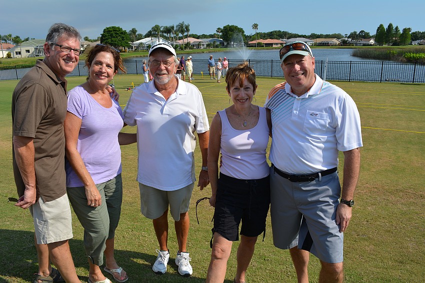 Marty and Hope Ettinger, Ed Wolff and Anita and Gene Rubin, all Tara residents, are from Philadelphia.
