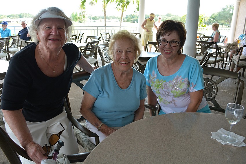 Shirley Patrone, Rose Tucciarone and Barbara Raper are regular bocce players.
