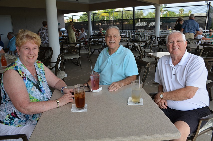 Patti and Charlie Viani join Fred Kurst for food after playing.