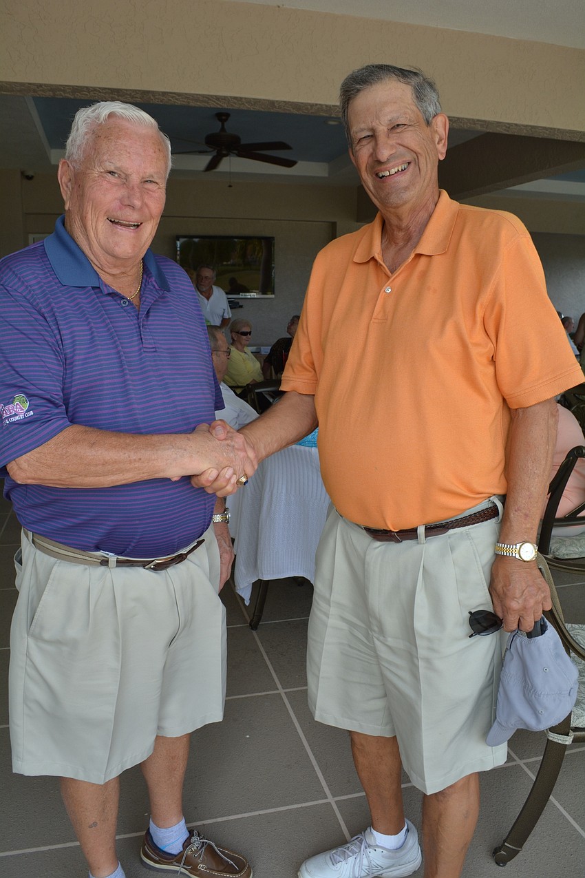 Bocce Bash chairman Ralph Hollmeyer and bocce organizer Pete Donatucci think the day was a success.
