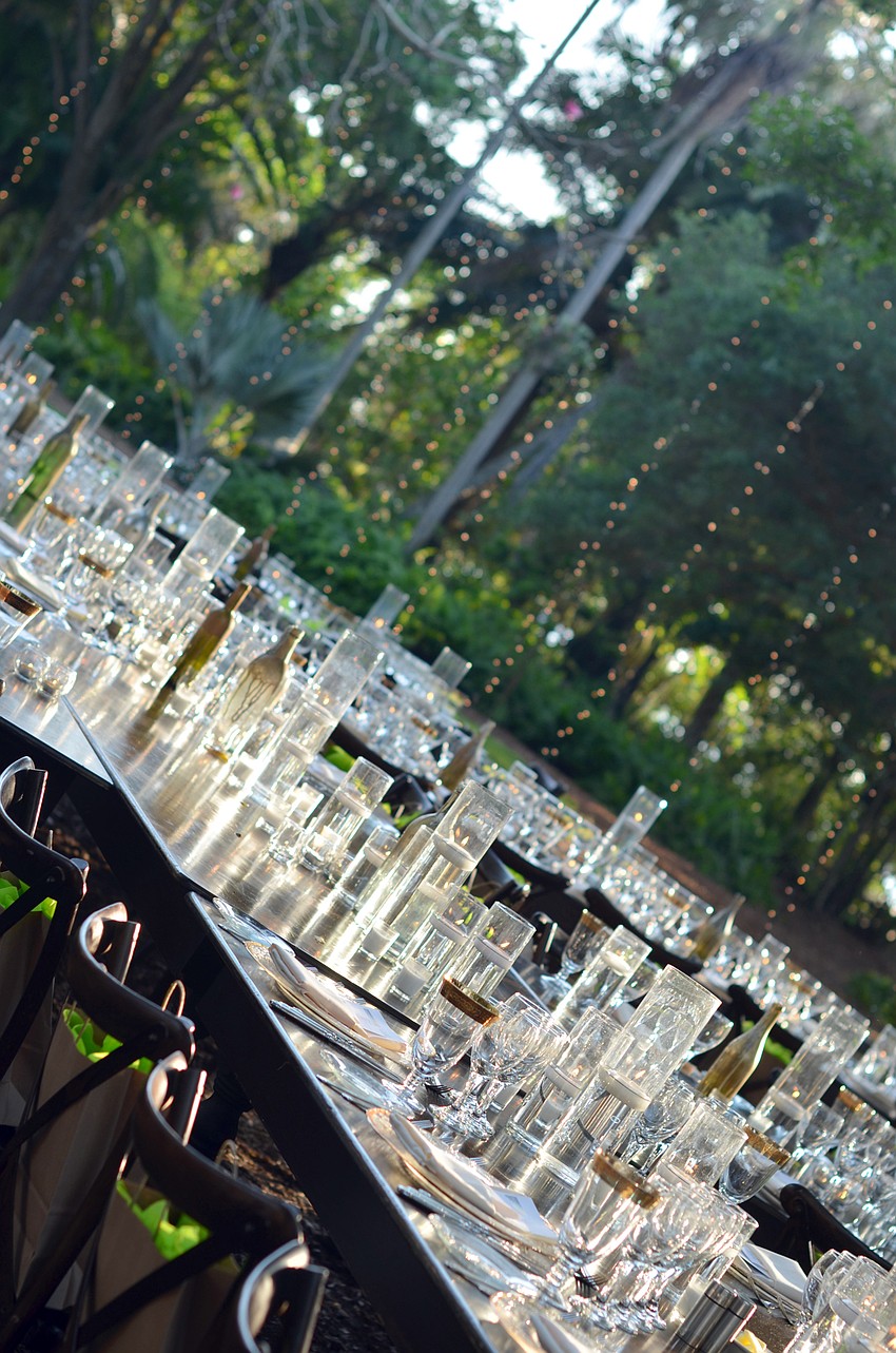 The first annual Garden to Plate Wine Dinner was hosted at Marie Selby Botanical Gardens on Thursday, April 28.