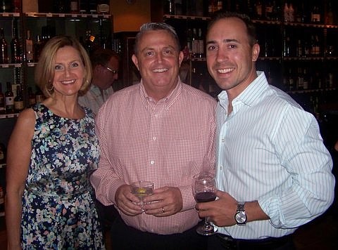 Courtesy photo. Janine and John Taber with Evan Brown