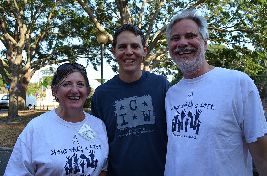 Ellen Gaulke, Kelly Kirschner and Rev. Stephen Gaulke