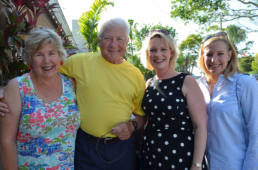 Jacqueline and Hugh Moore with Veronica Brady and Diane Schleicher
