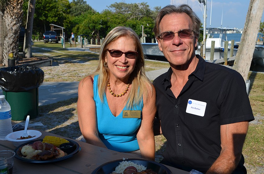 Sarasota City Commissioner Liz Alpert and Jim Barber