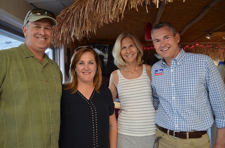 Sheriff Tom Knight and Tracy Knight with Susan Burns and Ron Turner