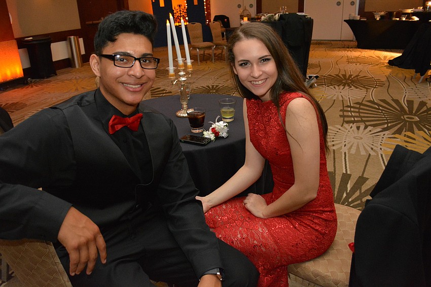 Idelfonso Ramirez and Katlyn Hawkins chat.