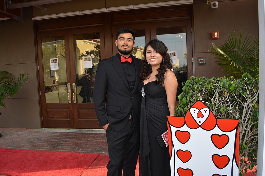 Francisco Vasquez, a graduate, and Wendy Rios, a senior look fabulous.