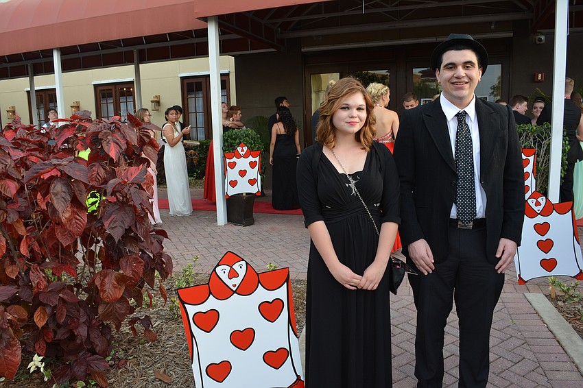 Junior Shelby Hennessy and graduate Mohamad Mashni are longtime friends about to enjoy a great event.
