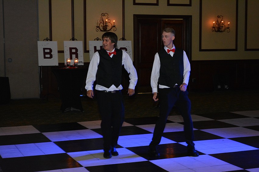 Darian Abbas and Aaron Pinel get the action started on the dance floor.
