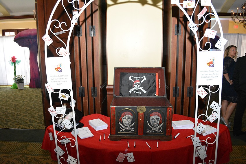 Where better to deposit the votes for the Pirates' homecoming king and queen than a treasure chest?