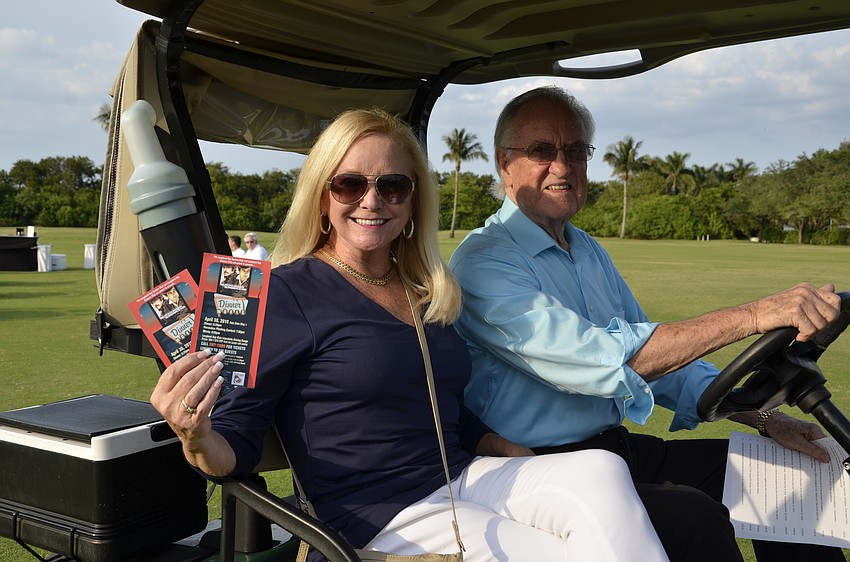 Phillis Black and her husband, Jack, pull up for a good seat for the show.