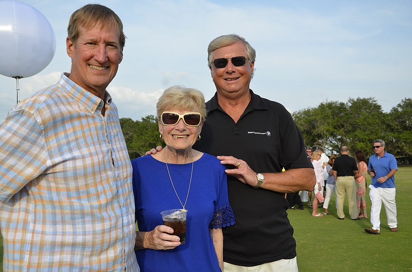 Neil Avison, Jane Ulrich and her son, Gary Ulrich
