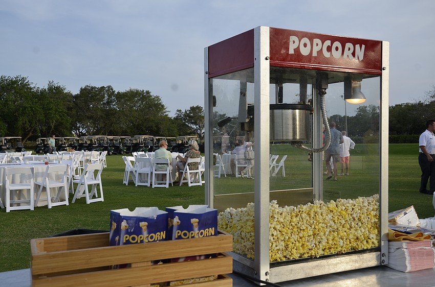 Besides a dinner catered by Longboat Key Club, attendees could pick up their favorite movie-going snacks, including popcorn.