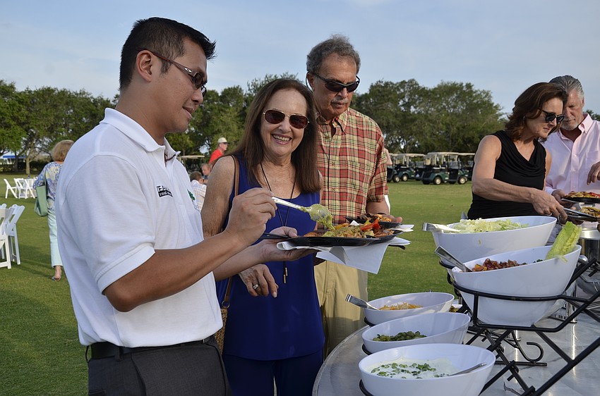 Eric Teoh ad Arlene Schwartz select fajita toppings.