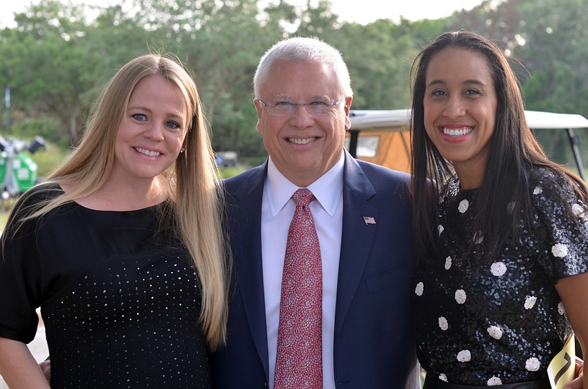 Janelle and Carlos Beruff with Caroline Ellerson