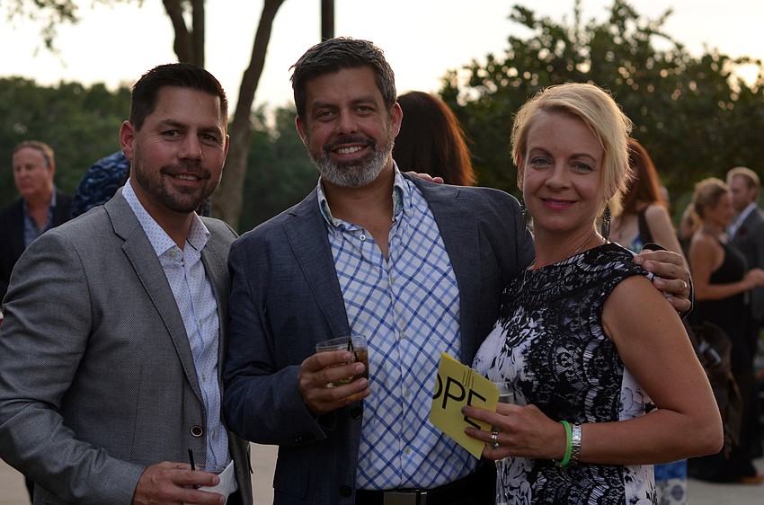 Mike Granthon with Brooke and Karen Misantone