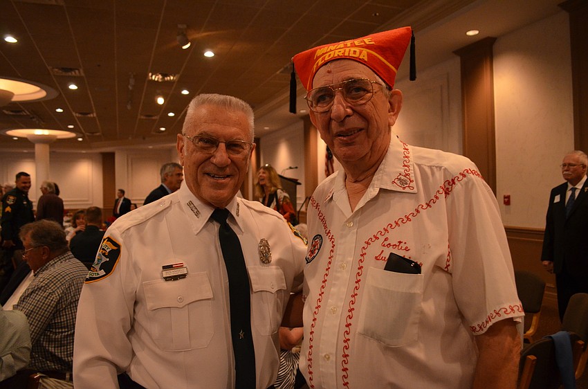 Retired Army Col. Ben Knisely and Army Spc. Elwood “Woody” Schiffman