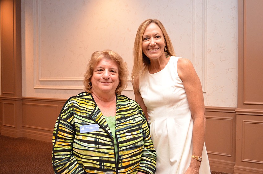 JFCS President and CEO Rose Chapman with Valerie Leatherwood