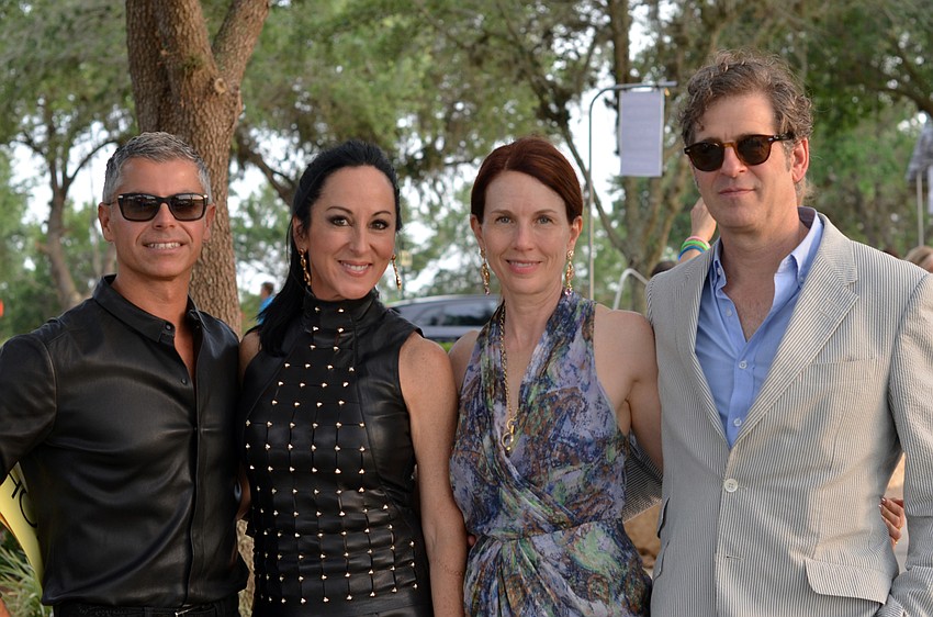 Marco Radisic and Ashley Kozel with Temple St. Clair and Paul Enger