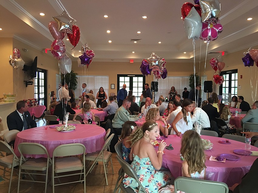 The event was sold out. Forty girls and 33 fathers attended the community event. Photo courtesy of Lindsey Wilson.