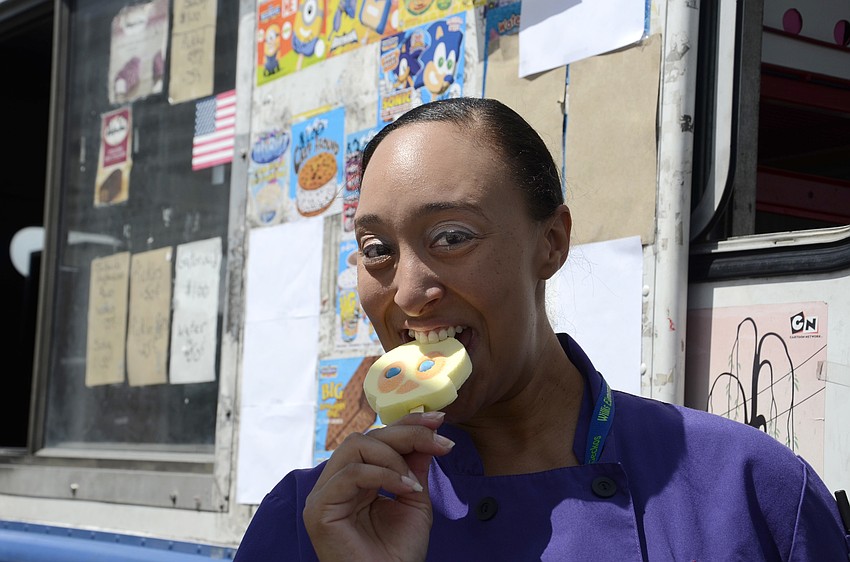 Tasha Muhammad got a bar for now and for later.