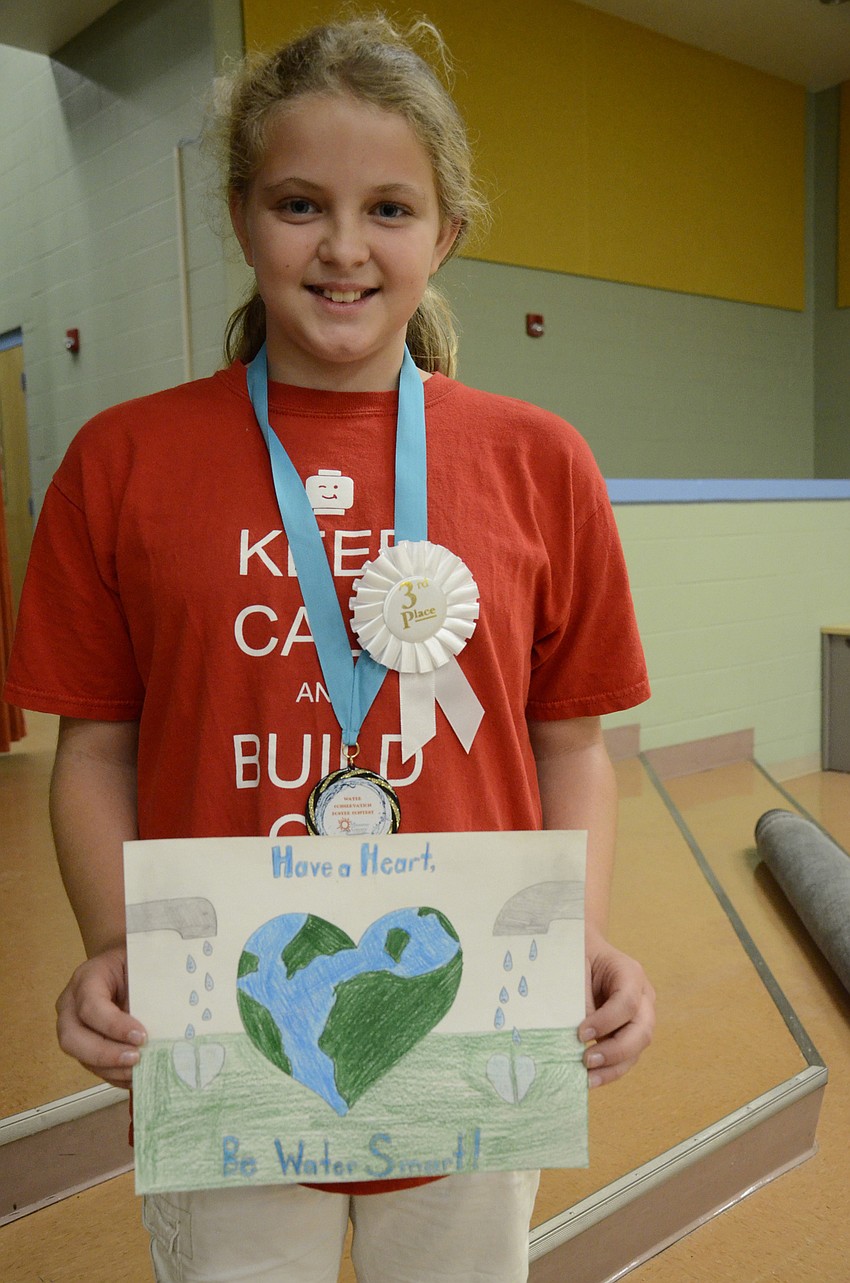 Fifth-grader Mackenzie Walker placed third at state. 