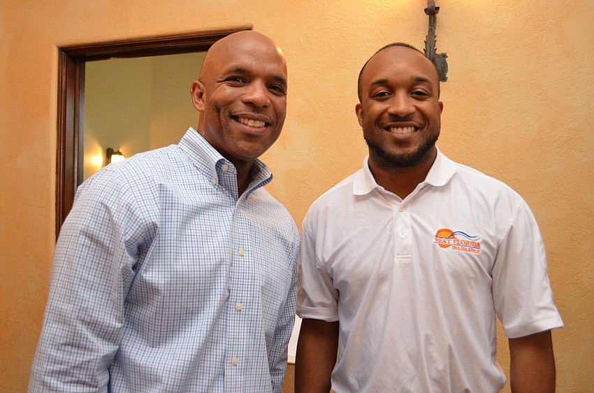 Sarasota Deputy City Manager Marlon Brown and Edward James III