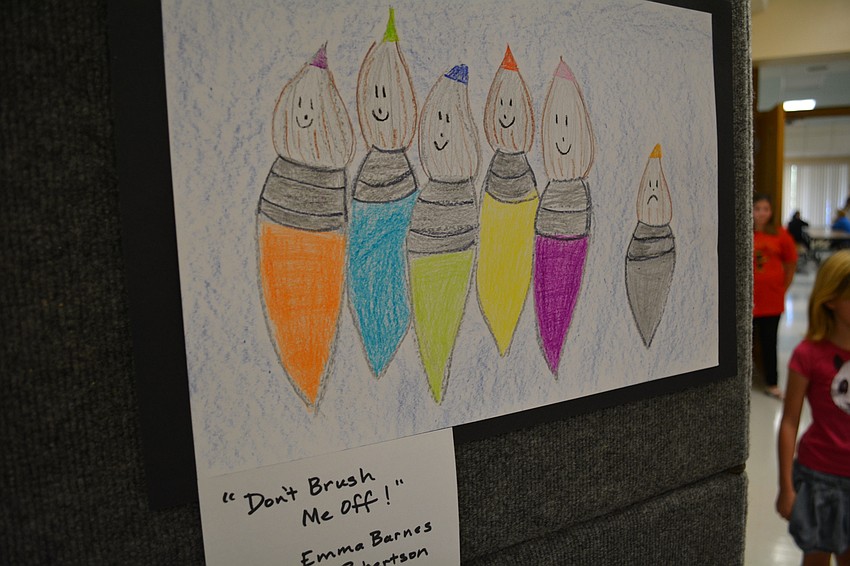 Emma Barnes' picture was selected for the Embracing Our Differences display.