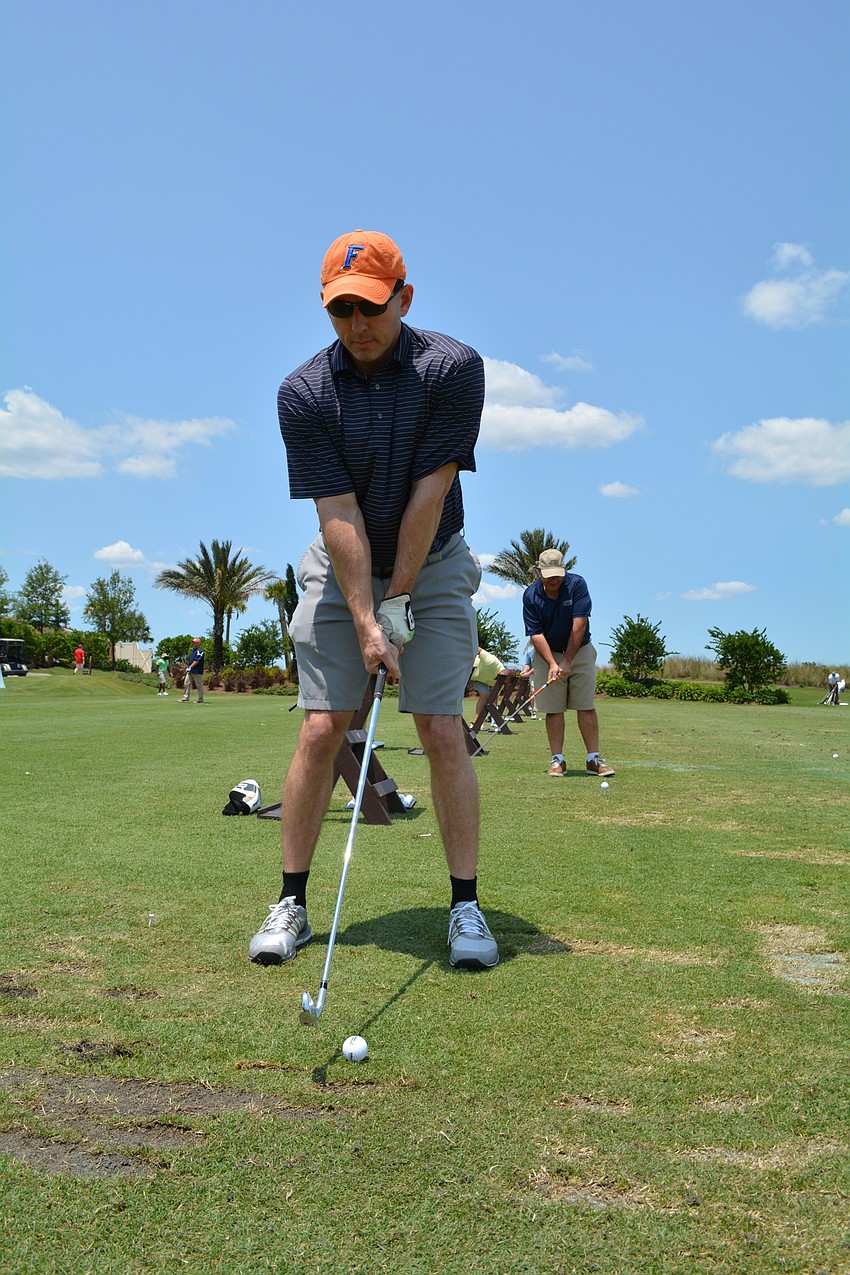Brad Jones, of Doctor's Hospital, plays golf at least three times a month.