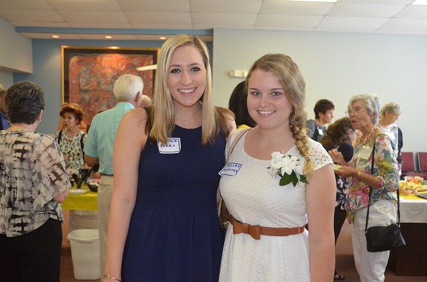 Scholarship recipients Victoria Jones and Kelsey Anthofer