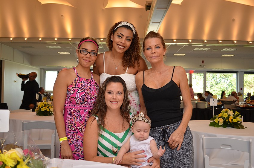Kelsi Law with her 7-month-old daughter Camryn Morgan, Kaitlin, Kourtney and Debbie Morgan.
